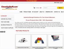 Tablet Screenshot of cleanupstuff.com